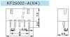 Connector for PCB mounting male, VF25002-6A, 6 pins - 2