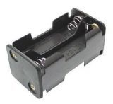 Battery holder, 4xAA, with terminals