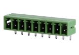 PCB TERMINAL BLOCK WITH INSULATING BARRIERS, 9 PINS, 8A