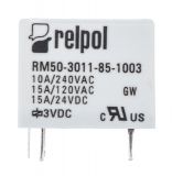 Relay electromagnetic RM50-3011-85-1003, coil 3VDC, 240VAC/10A, SPDT