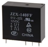 Relay electromagnetic JZX-140FF, coil 12VDC, 250VAC/5A, DPDT-2NO + 2NC