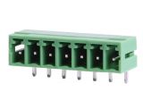 PCB TERMINAL BLOCK WITH INSULATING BARRIERS, 7 PINS, 8A, FOR PRINTED MOUNTING