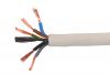 Cable, instalation, 5х0.75mm2, copper, flexible, white, H05VV-F
