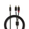 Cable stereo 3.5mm/m-2xRCA/m 10m - 1