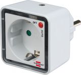 Plug-in socket LED night light with twilight sensor and switch, 2x LEDs, cube, NL 02 ED, Brennenstuhl, 1173270