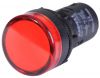Индикаторна лампа LED, AD22-22DS, 220VAC, червена - 2