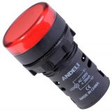 Индикаторна лампа LED, AD22-22DS, 220VAC, червена