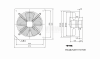 Fan FDA-4D-500B, industrial, axial, 500mm, 8700m3/h, 320W, 380VAC - 2