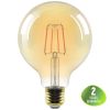 LED filament bulb - globe G125 6W E27 warm white  - 1