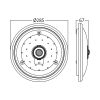 LED плафон Sensa, 15W, 230VAC, 1460lm, 4000K, неутрално бял, PIR сензор за движение, BC15-00310 - 5