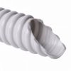 Corrugated tube, 20/26mm, wired, white 
