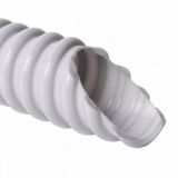 Corrugated tube, 20/28mm, wired, white