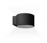 LED wall lamp, AVVA, 8W, 230VAC, 400lm, 3000K, warm white, black, IP20, BH07-03001, circle