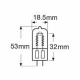 Халогенна ампула, 300 W, 230 VAC, GX6.35 - 2 - Викиват Халогенна ампула, 300 W, 230 VAC, GX6.35 - 2