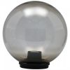 Сфера за градинска лампа, Ф200mm, E27, опушена
