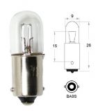 Auto Filament Lamp, 12 VDC, 0.17 А, BA9S