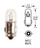 Automotive Filament Lamp, 12 V, 2 W, BA7S