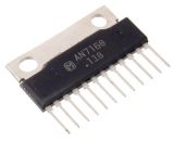 Integrated Circuit AN7168, Dual 5.8W Audio Power Amplifier, 12-pin SIL