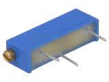 Тример потенциометър 20kOhm, 0.75W, многообoротен, хоризонтален, жичен, THT, 3006P-1-203LF, BOURNS