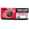 Lithium button cell battery CR2032 3V Maxell - 1