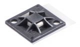 Самозалепваща се основа за кабелни превръзки QM20A-PA66-BK, 20x20mm, черна - 2 - Викиват Самозалепваща се основа за кабелни превръзки QM20A-PA66-BK, 20x20mm, черна - 2