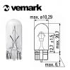 Automotive Filament Lamp 14 VDC 350 mA T3 1/4