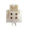 Socket for fluorescent circle or 2D lamps, GR10q, 4 pins - 1