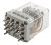 Relay electromagnetic R15, coil 24VDC, 220VAC/10A, 4PDT 4NO +4NC
