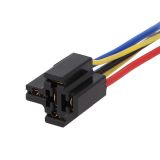 Relay Socket AS403, 14 VDC, 40 А, 5pin (NO+NC), wire output 
