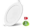 LED панел за вграждане 16W, кръг, 220VAC, 1180lm, 6400K, студенобял, ф190mm, SLIM, BL07-1620 - 1 - Викиват LED панел за вграждане 16W, кръг, 220VAC, 1180lm, 6400K, студенобял, ф190mm, SLIM, BL07-1620 - 1