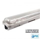 LED Waterproof fixture AQUALINE 1x18W, T8, 230VAC, IP65, 1200mm, single-side, BT05-11280