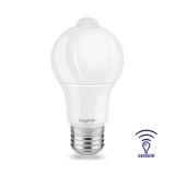 LED лампа със сензор за движение, 9W, E27, A60, 230VAC, 806lm, 3000K, топлобяла, BA14-70920