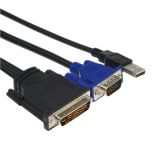 Видео кабел, преход, 30+5pin/m-VGA 8 pin 8 + USB A/m, 1.8m, MT-2045A