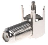 Connector, F connector, M-F, 90°