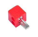 Speaker DIN plug, male, red, WTY0234-2.1