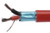 Комуникационен кабел за контрол на данни, пожарен, 2x0.75mm2, мед, червен, екраниран, JY (L) Y

