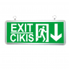 Аварийно LED осветително тяло EXIT, надолу, 3W, 220VAC, на турски език CIKIS, BN40-0101 - 1 - Викиват Аварийно LED осветително тяло EXIT, надолу, 3W, 220VAC, на турски език CIKIS, BN40-0101 - 1