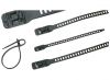 Reusable cable tie, 260mm x 7mm, black, elastic, SRT2607-TPU-BK, HellermannTyton, 115-07269