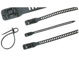 Reusable soft cable tie, 180mm, flexible, black, SRT1807-TPU-BK, HellermannTyton, 115-07189