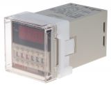 Repeat Cycle Timing Relay DH48S-S, 24VDC, NO+NC, 5A/250VAC, 0.01s to 990h