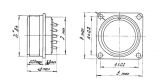 Connector, military, aluminum, socket, 35 silver plated pins - 4 - Vikiwat Connector, military, aluminum, socket, 35 silver plated pins - 4