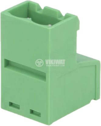 Male connector, terminal block 5 mm 2pin, 20A - 2