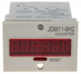 Брояч на импулси, електронен, JDM11-6H2, 100~240VAC, 6 разряден, 1- 999999