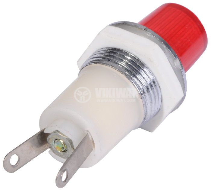Индикаторна лампа LED, XH014B, 12VDC, червена - 3