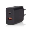 Phone charger, USB and USB Type-C, 65W, black, NEDIS
 - 3