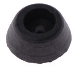 Rubber foot, ф15x6.5mm, for loudspeaker, opening 3mm, black
