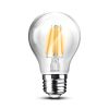 LED filament лампа (класик), 8W, E27, A60, 230VAC, 806lm, 3000K, топлобяла, BA38-60820
