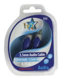 Cable, plug 3.5 stereo/m-plug 3.5 stereo/m, 0.75m - 4 - Vikiwat Cable, plug 3.5 stereo/m-plug 3.5 stereo/m, 0.75m - 4