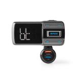 MP3-FM трансмитер за автомобил, LED, USB, MicroSD, Bluetooth, CATR101BK, NEDIS