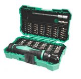 Screwdriver bit set, 57 pieces, SD-9857M, PRO'S KIT